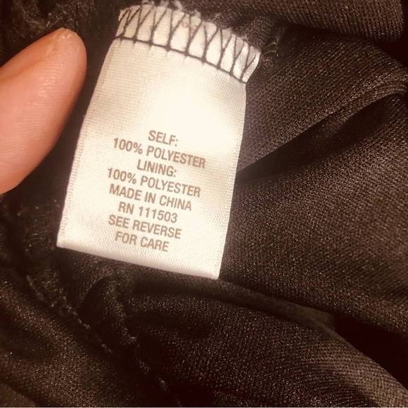 ROZ AND ALI BLACK AND WHITE WIDE LEG JUMPSUIT size 2X - Picture 5 of 13